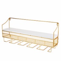 Gold Wall Mounted Wine Rack & Cork Storage by Twine Living®
