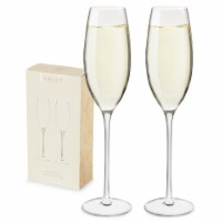 Linger Crystal Champagne Flute Set by Twine