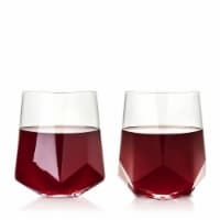 True Pinnacle Faceted Wine Glasses Set of 2 Perspective: Main