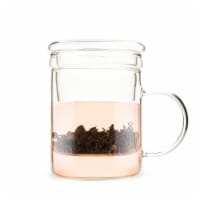 Pinky Up Blake Glass Tea Infuser Mug - Clear