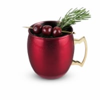 Twine 5825 16 oz Rustic Holiday Red Moscow Mule Mug