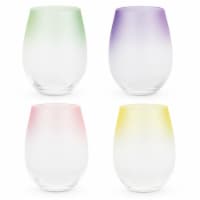 Frosted: Ombre Stemless Wine Glasses by Blush®