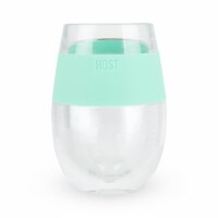 True Fabrications Wine Freeze Cooling Cup Mint Perspective: Main