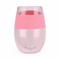 True Fabrications Wine Freeze Cooling Cup - Translucent Pink Perspective: Main
