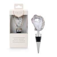 White Geode Bottle Stopper by Twine®