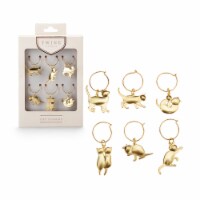 Gold Cat Wine Charms by Twine®
