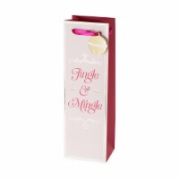 True Fabrications Jingle & Mingle Single Bottle Wine Bag - Pink Perspective: Main