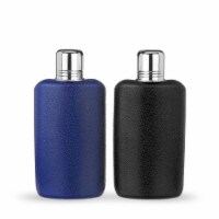 Rogue™ Assorted 10 Ounce Flasks by True - Black & Blue
