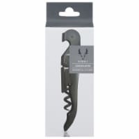 Viski® Gunmetal Signature Double Hinged Corkscrew