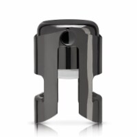 Viski Warren Gunmetal Champagne Stopper - Black