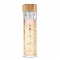 Pinky Up Blair Casablanca Glass Travel Infuser Mug- Gold