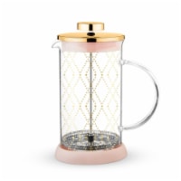 True Fabrications Glass Tea Press Pot - Riley Mini Souk Gold