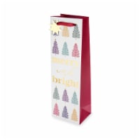 Merry & Bright Single-Bottle Wine Bag Perspective: Main