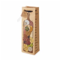 Cakewalk™ Charcuterie Board Kraft Single Bottle Wine Bag Perspective: Main