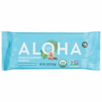 ALOHA Organic Plant Based Vanilla Almond Crunch Protein Bar Perspective: Main