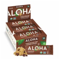 Aloha Organic Chocolate Chip Cookie Dough Plant-Based Protein Bar 12 Count