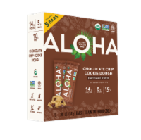 ALOHA Organic Chocolate Chip Cookie Dough Protein Bar Plant Based