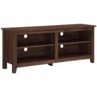 Walker Edison 58  Wood TV Media Stand in Dark Walnut