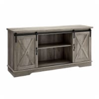 Washed gray online tv stand
