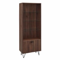 Walker Edison Mid-Century 68 Engineered Wood Tall Curio