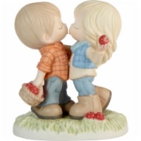 Be the Light Christian Bookstore 211021 Porcelain Couple Figurine with Bushel of Apples, Whit