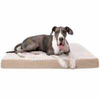 FurHaven Ultra Plush Deluxe Orthopedic Pet Bed|Jumbo Plus, Cream