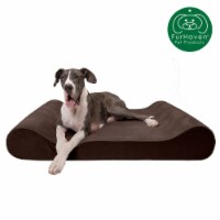 Furhaven Microvelvet Luxe Lounger Orthopedic Pet Bed | Giant, Espresso