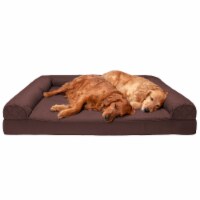 FurHaven Quilted Orthopedic Sofa Dog Bed|Jumbo Plus, Coffee