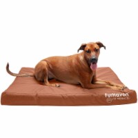 FurHaven Furhaven Logo In-Out Deluxe Orthopedic Pet Bed|Jumbo, Chestnut