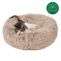 Furhaven Calming Cuddler Pet Bed - Taupe