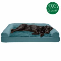 FurHaven Plush & Suede Full Support Sofa Dog Bed|Jumbo Plus, Deep Pool