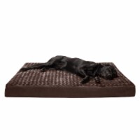 FurHaven Ultra Plush Deluxe Full Support Pet Bed|Jumbo Plus, Chocolate