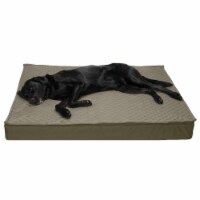 FurHaven Quilt Top Convertible In-Out DLX Orthopedic Mat|Jumbo Plus, Dark Sage