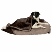Furhaven Snuggly & Warm Soft-Edge Warming Waterproof Blanket - Extra Large, Espresso