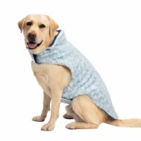 Flex-Fit Reversible Two-Tone Fur Dog Coat - Extra Large, Marine Blue