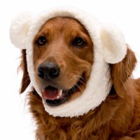 FurHaven Flex-Fit Pet Costume Hat - Polar Bear, L-XL