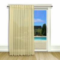 Lucerne Wanda Pleat Patio Panel w/wand 104x84 Custard
