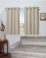 Tacoma Double Black Out Grommet Panel w/Wand 50x54 Parchment