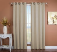 Tacoma Double Black Out Grommet Panel 50x63 Parchment