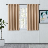 Chevron 80C/20P Sustainable Unlined Rod Pocket w/Back Tabs Panel 48x45 Natural