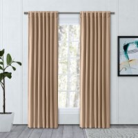 Chevron 80C/20P Sustainable Unlined Rod Pocket w/Back Tabs Panel 48x84 Natural