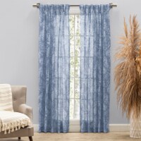 Wild Meadows Pinch Pleat w/Back Tabs Pair 150x84 Blue
