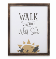 Disney The Lion King Walk On The Wild Side Framed Wood Wall Decor New With Box