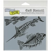 Crafter's Workshop Template 6 X6 -Fish Fossils