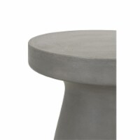Star International Furniture District Tack Stone Accent Table in Slate Gray