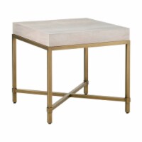 Star International Furniture Traditions Strand Resin End Table in White
