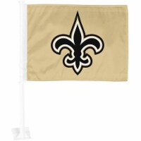 Sports Licensing Solutions NFL New Orleans Saints Car Flag - Gold Perspective: Main