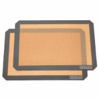 2-Pack, Silicone Non-Stick Baking Mat Half Sheet by GRIDMANN