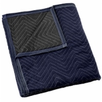 1 Blanket 80 x 72 Moving & Packing Blanket Blue & Black by Sure-Max