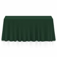90 x 132 Rectangular Polyester Tablecloth - Hunter Green